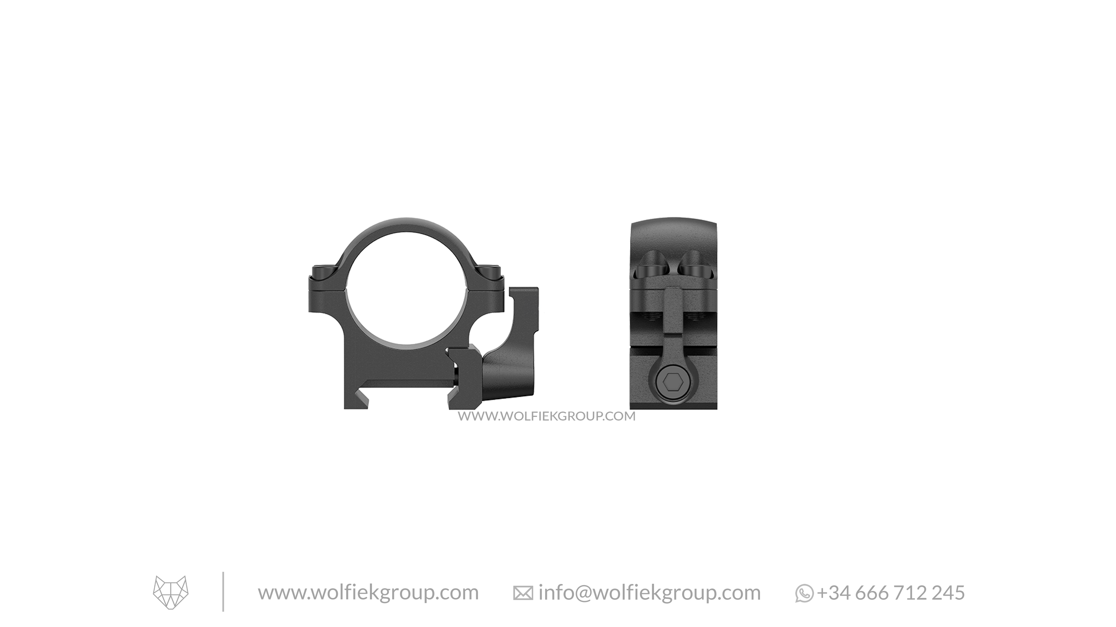 Vector Optics Weaver Riflescope Steel Mounts - 25.4mm QD Low Profile