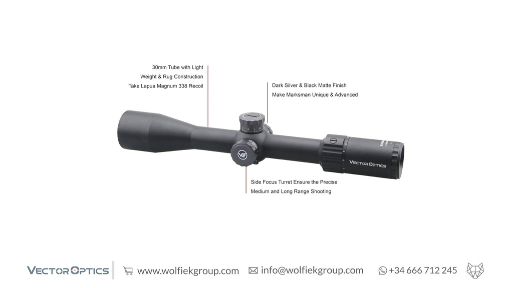 Vector Optics Marksman Riflescope - 4-16x44 FFP
