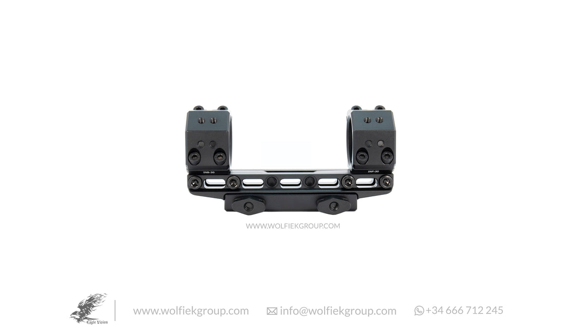 Picatinny Infinity Elevation ONE-PIECE Scope Mounts 30mm front view